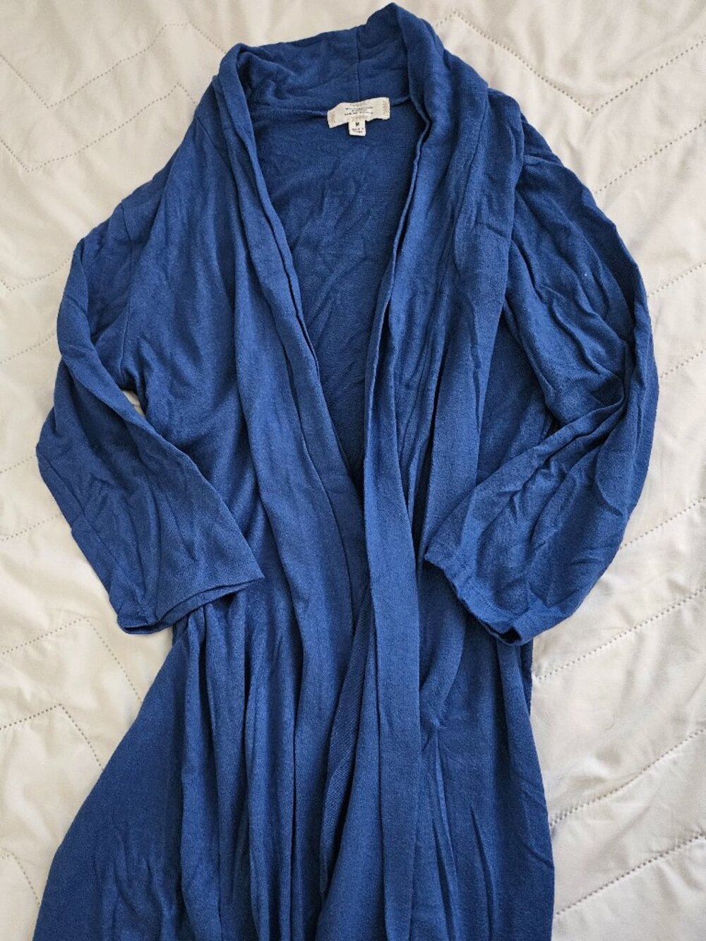 Shannon Ford New York Brand Blue Long Maxi Cardigan Size Medium